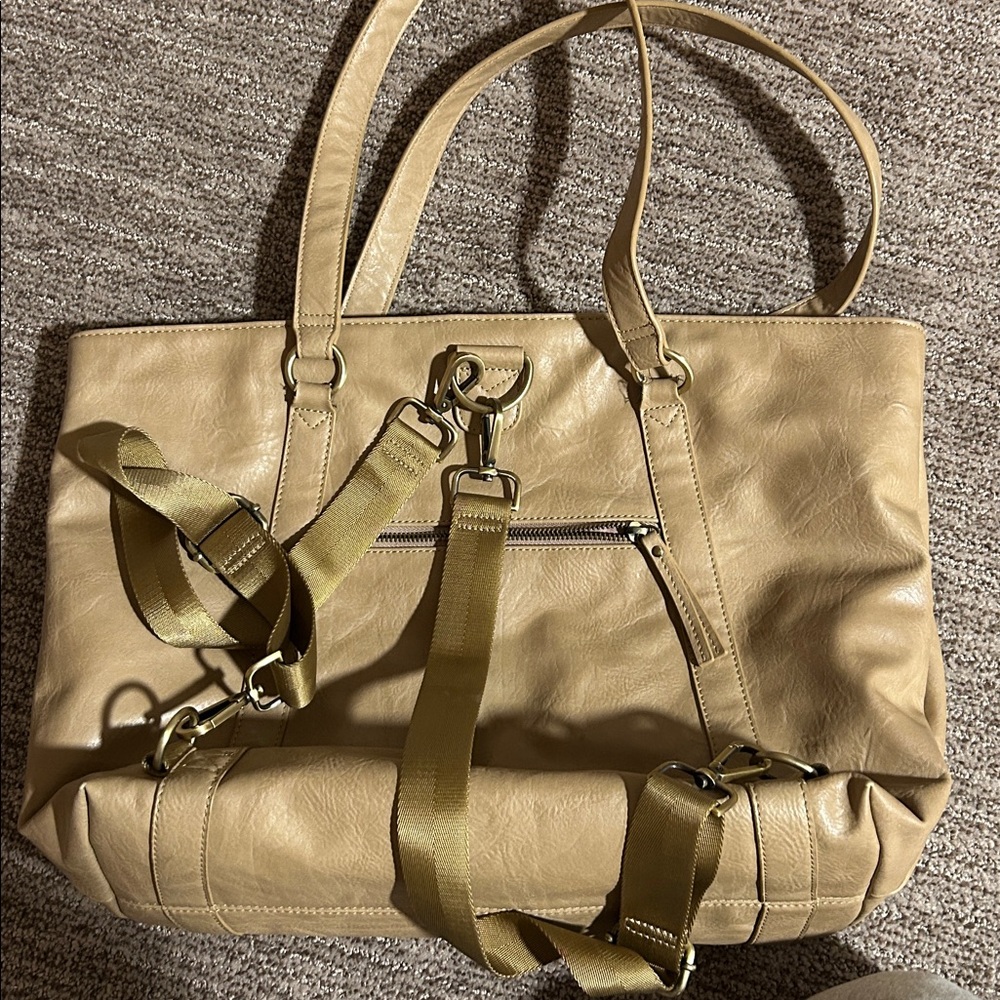 Azaria faux Leather Tote backpack bag - Picture 2 of 3